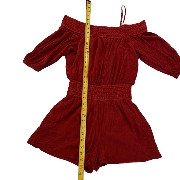 Purple Snow Red Spaghetti strap Romper size Small - Picture 6 of 15